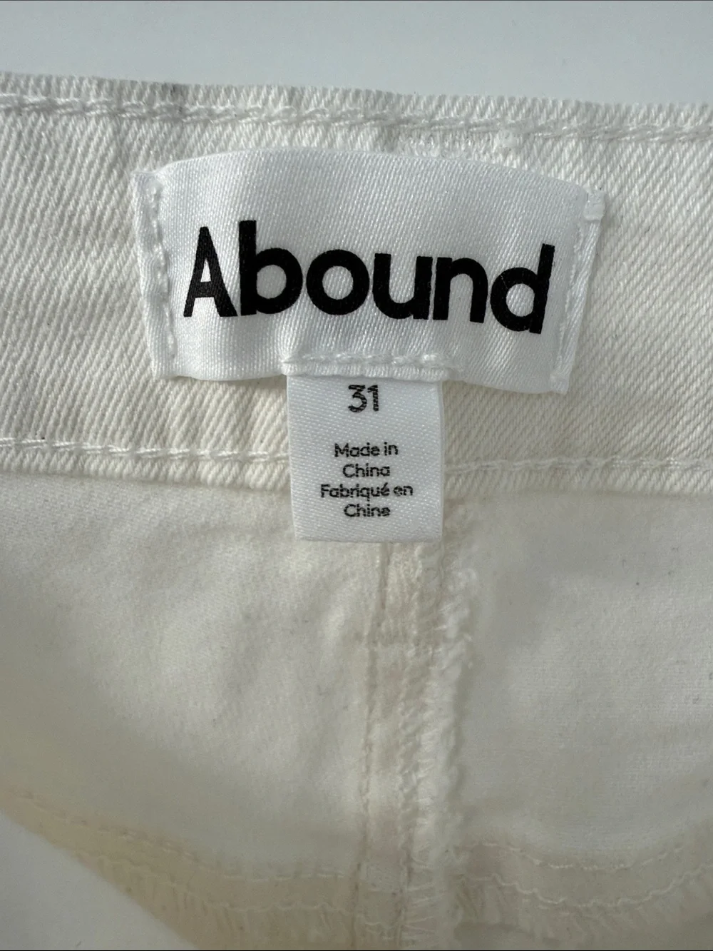 Abound (Nordstrom) White Raw-Hem Denim Shorts - Picture 4 of 7